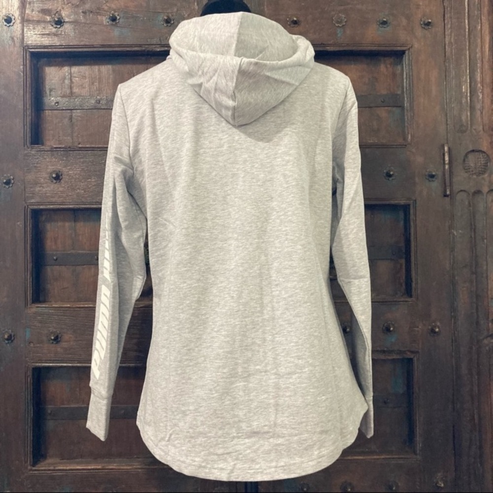 Women’s Puma Zip Up Hoodie Athletic Wear Grey Sweatshirt Medium NWT - Picture 3 of 14
